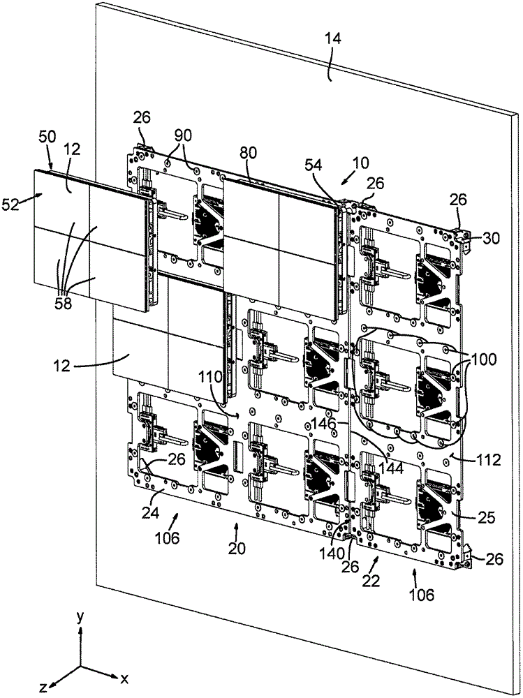 Mount with hidden magnetically actuated positioning