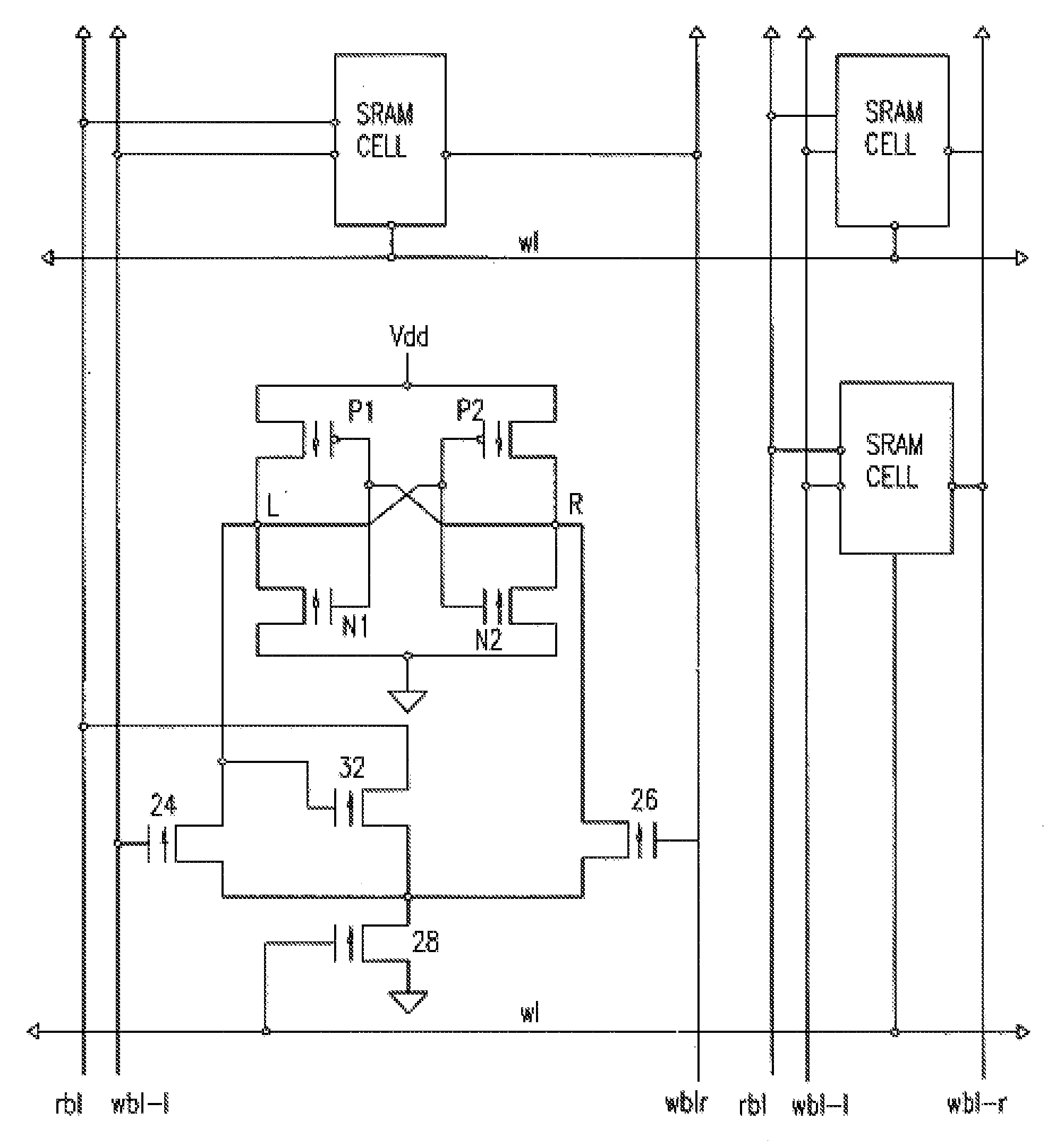Eight Transistor SRAM Cell with Improved Stability Requiring Only One Word Line