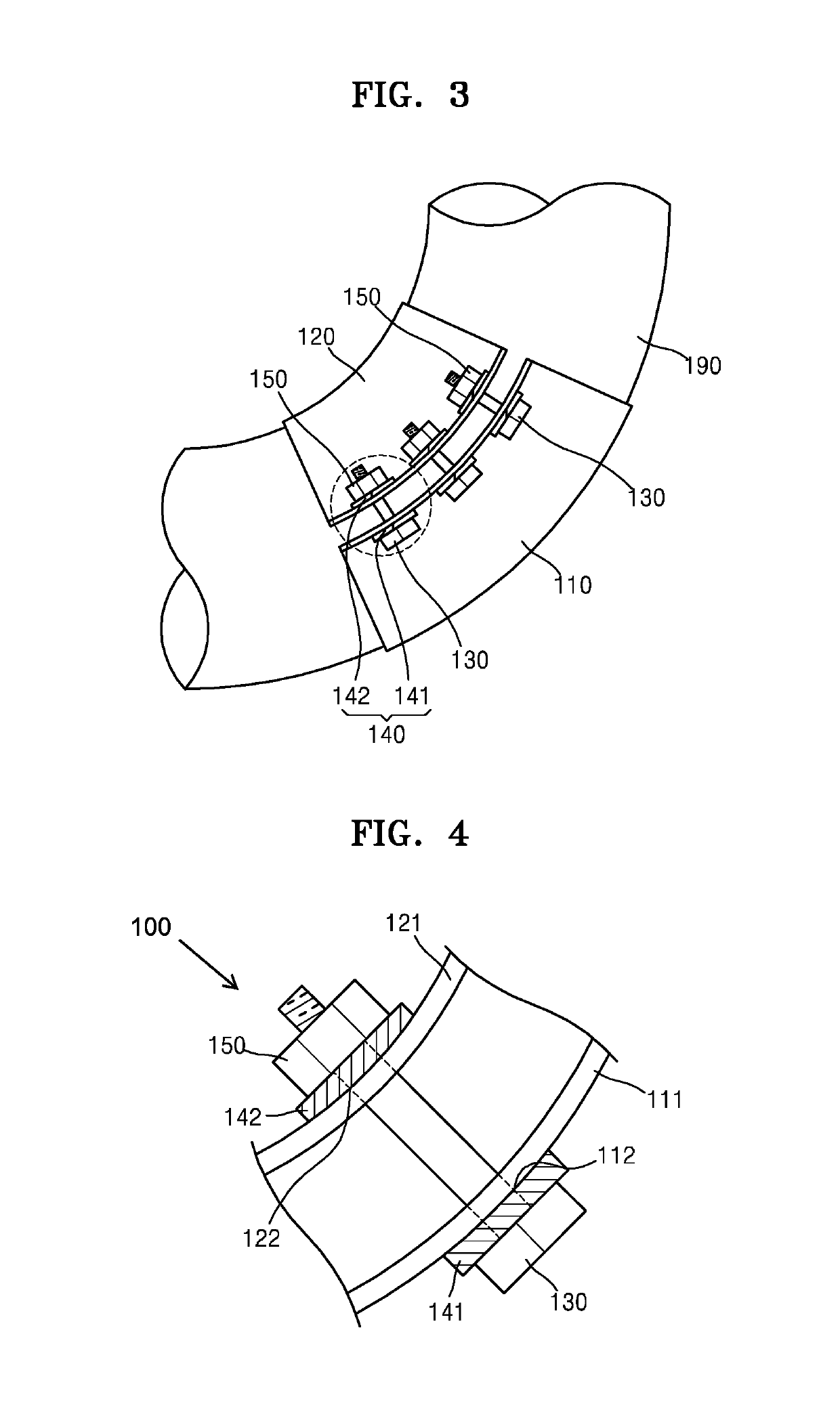 Fastening-type pipe supporting apparatus for curved pipe