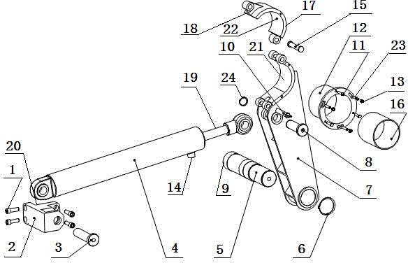 Mounting and dismounting device for oil material roller