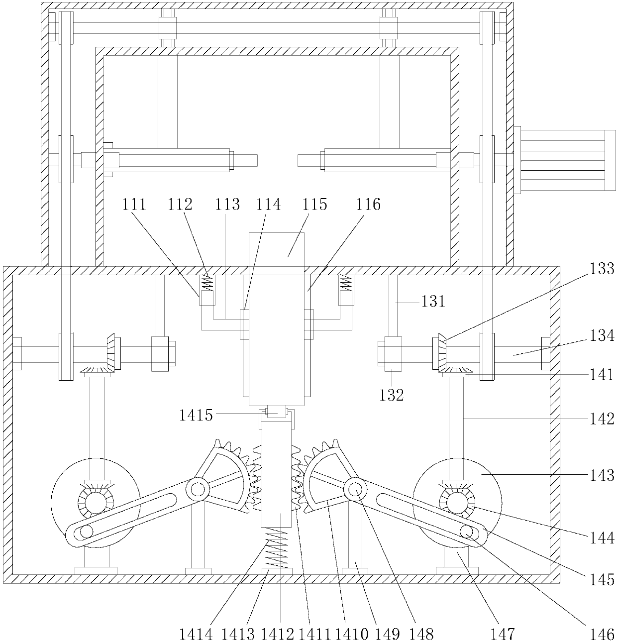 Comprehensive walking test machine for bicycle wheel group flower drum