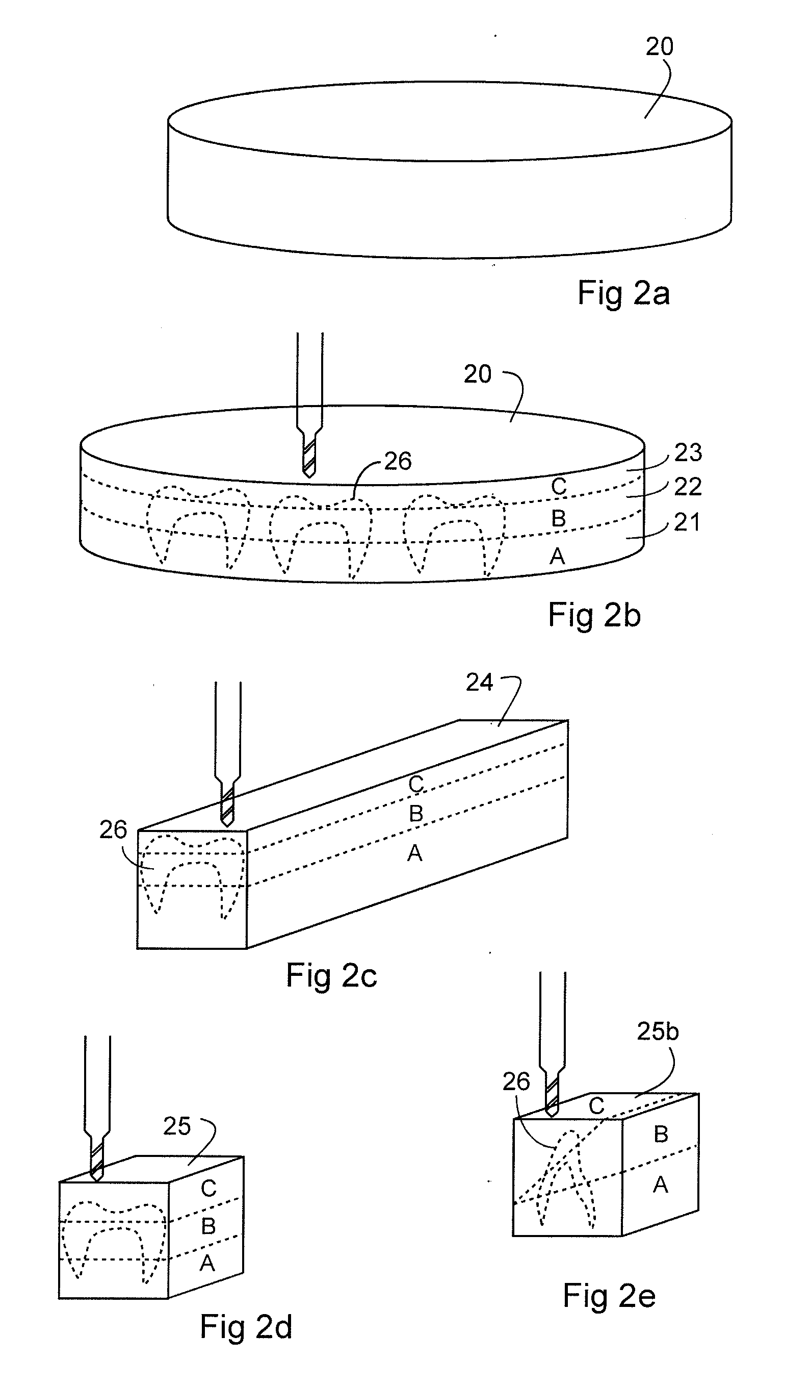 Non-Pre-Colored Multi-Layer Zirconia Dental Blank that has a Gradual Change in Chroma through a Thickness After Sintering