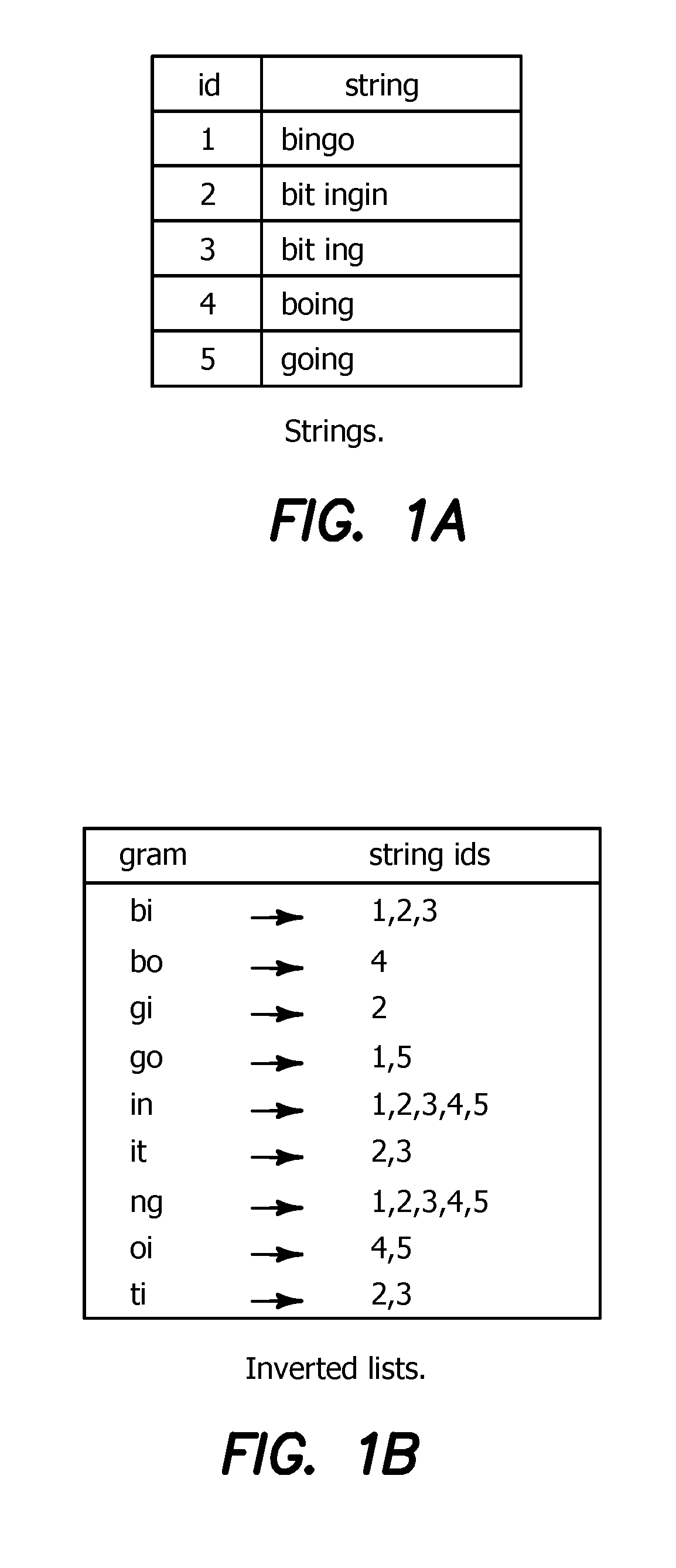 Method and apparatus for improving performance of approximate string queries using variable length high-quality grams