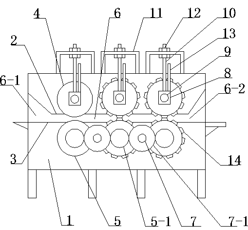 Forced hot pressing and gear meshing dispersion machine