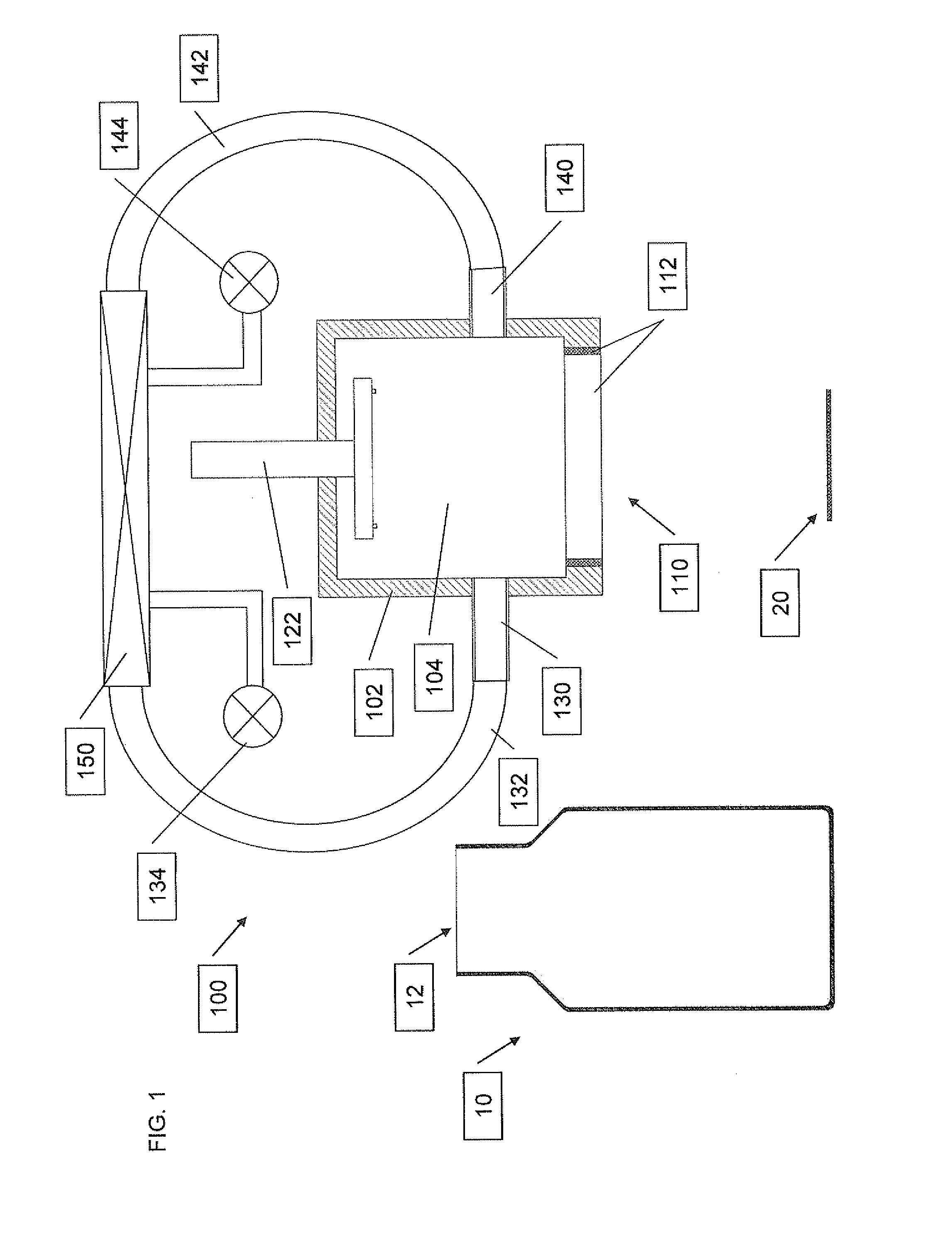 Device and Method for Atmosphere Modification in a Container During the Sealing Process