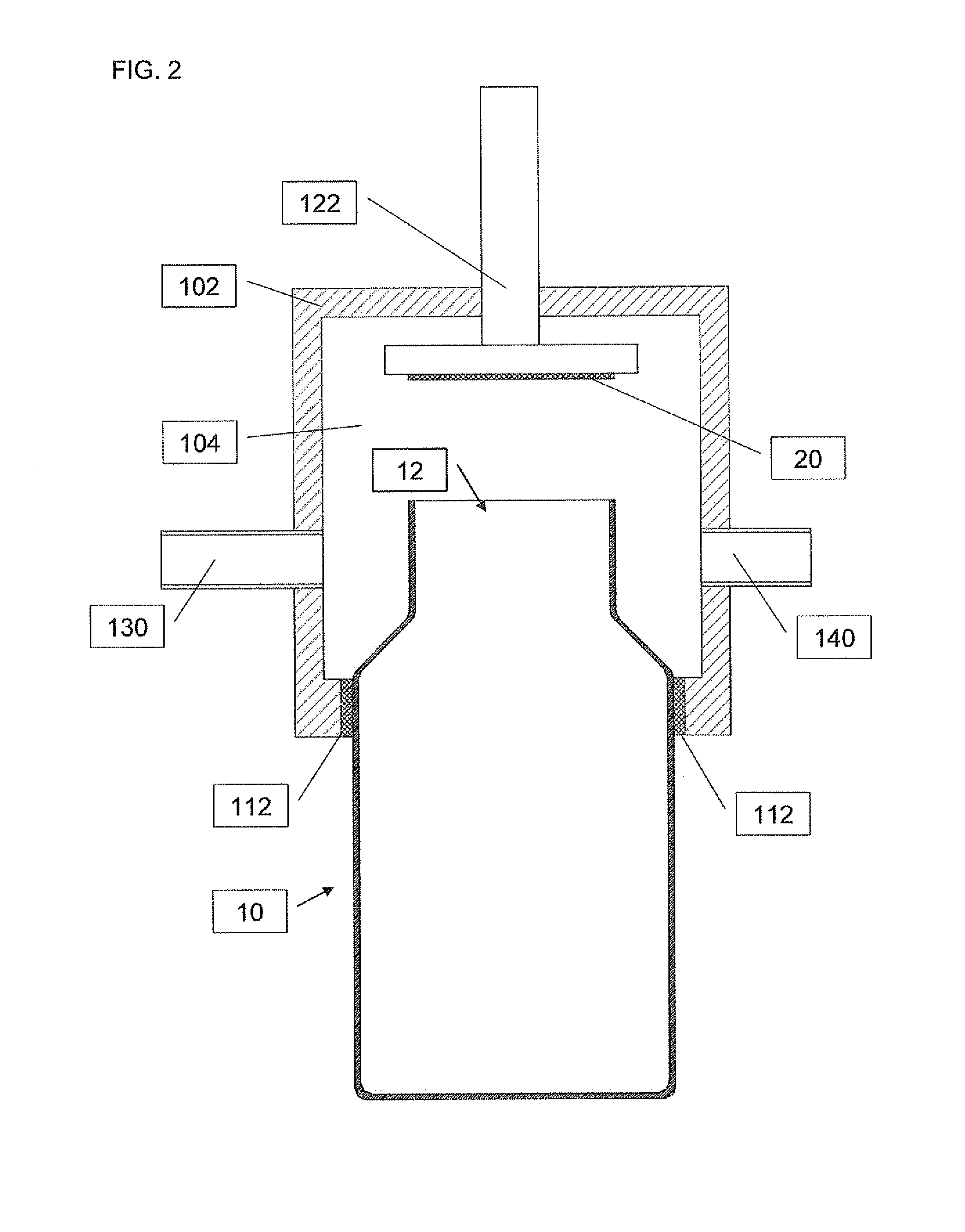 Device and Method for Atmosphere Modification in a Container During the Sealing Process