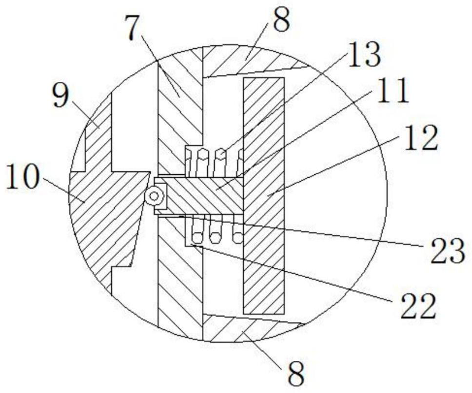 A screw conveying crushing device for garbage disposal