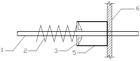 Mounting method for prestress tensioning end slip-form formworks