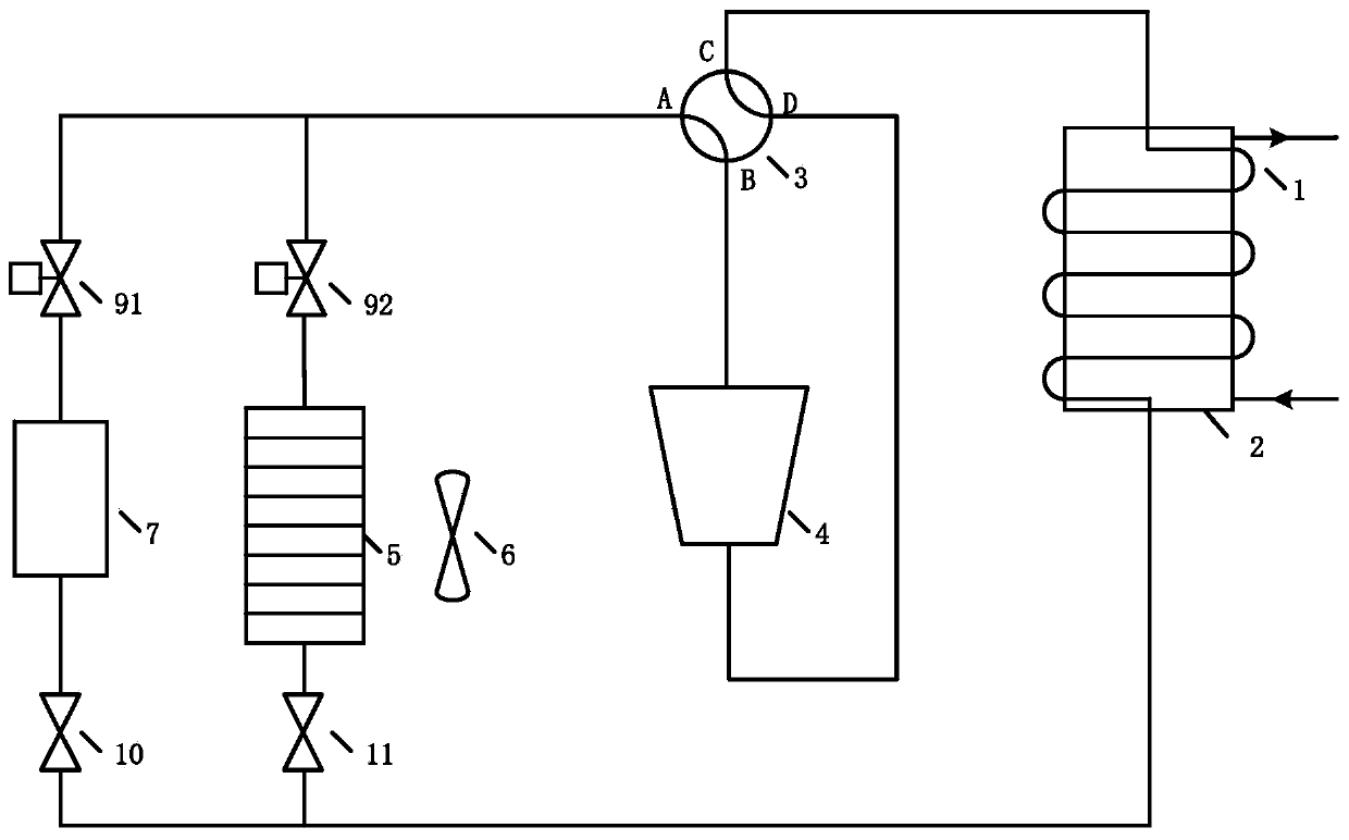 Water tank waste heat recovery heat pump water heater system with adsorption type heat storage device