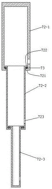 Transformer provided with telescopic external fin radiator with shock absorption pins fixedly connected