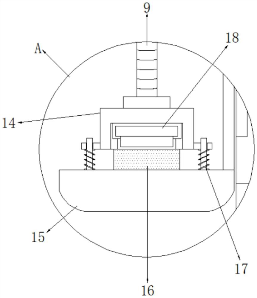 Plate levelness detection device for mechanical manufacturing