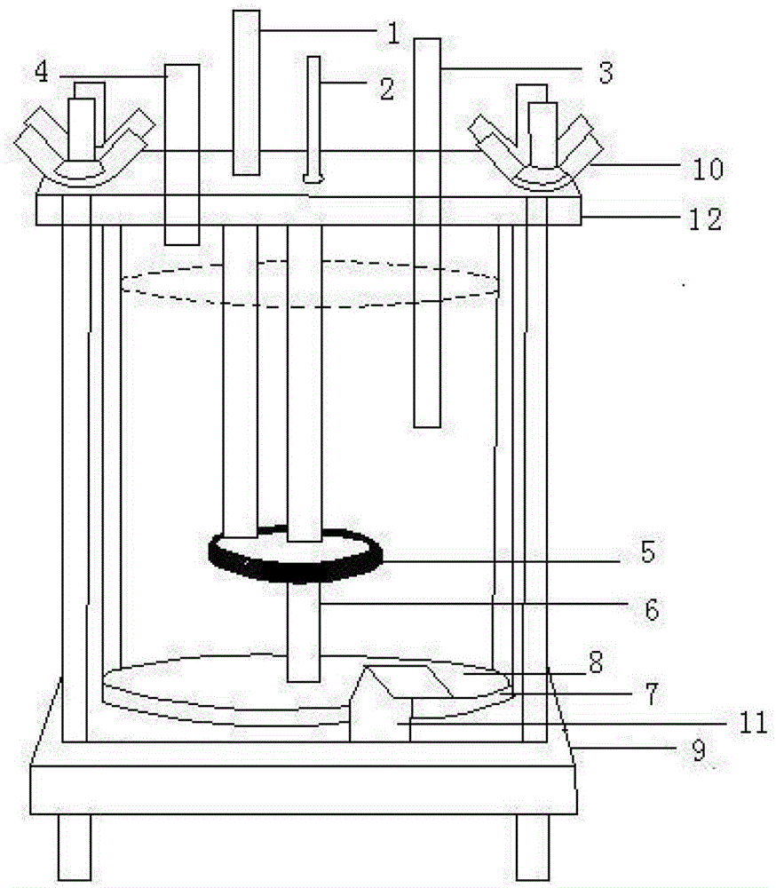 Method for accelerating color printing iron corrosion by using electrochemical cathodic polarization