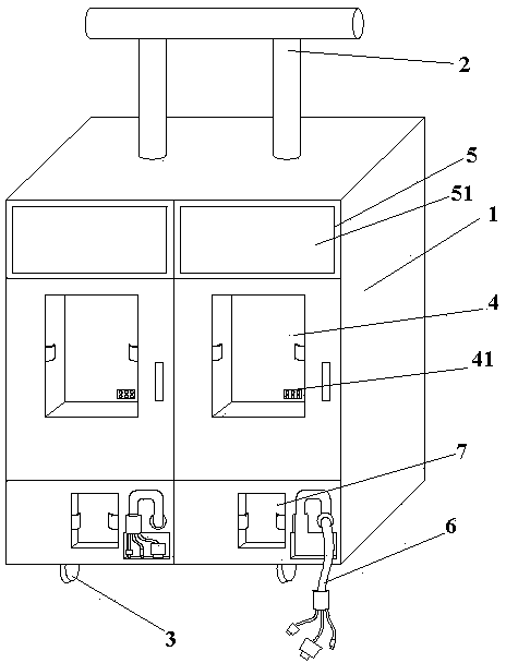 Portable intelligent ammeter simulation system and operating method thereof