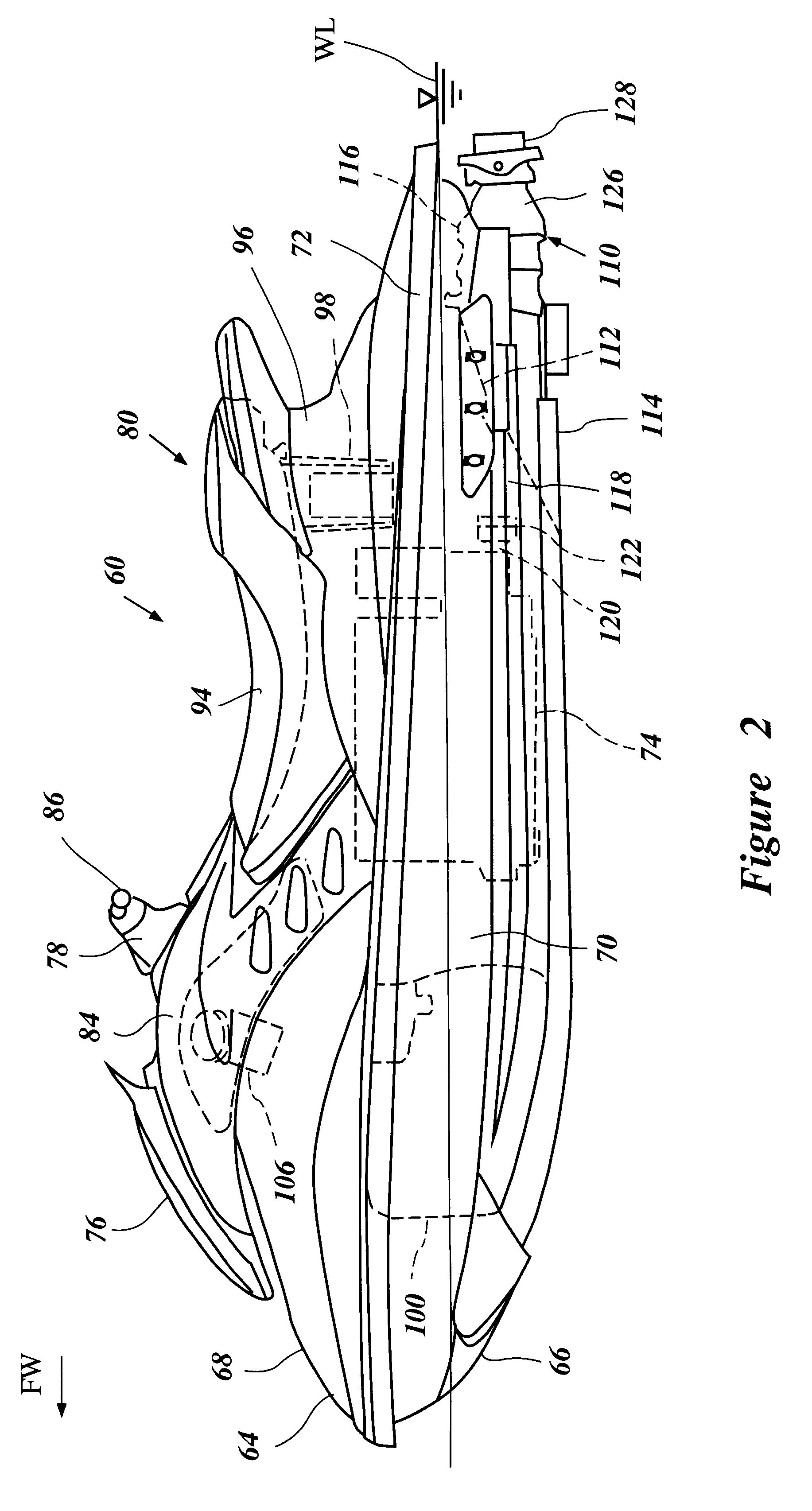 Ventilation system for watercraft engine