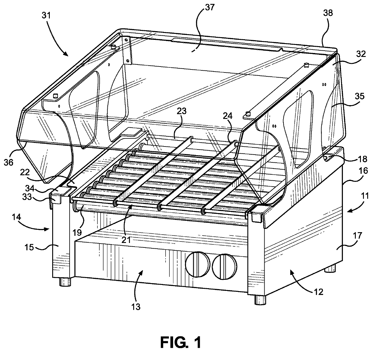 Roller Grill Assembly Canopy