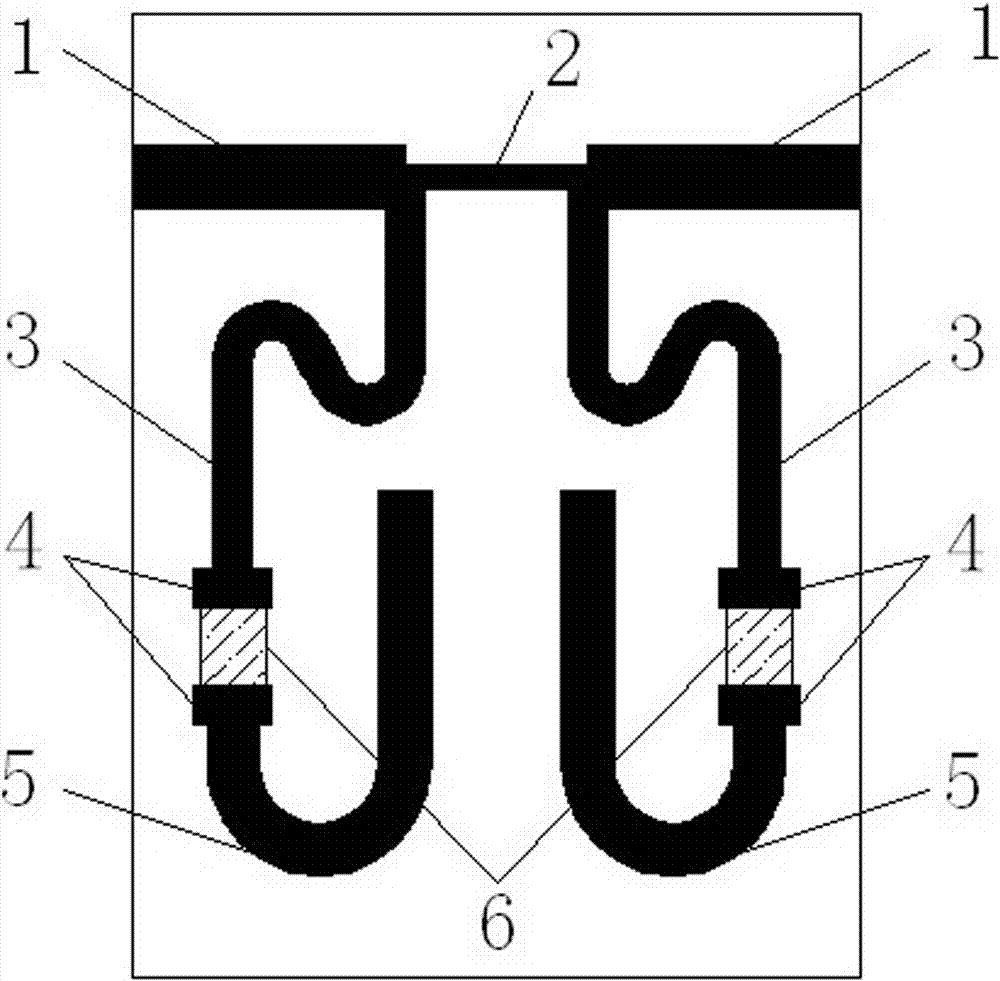 ka band microstrip line gain equalizer