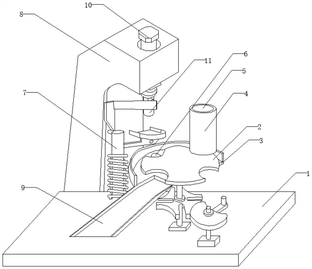 Automobile part stamping device