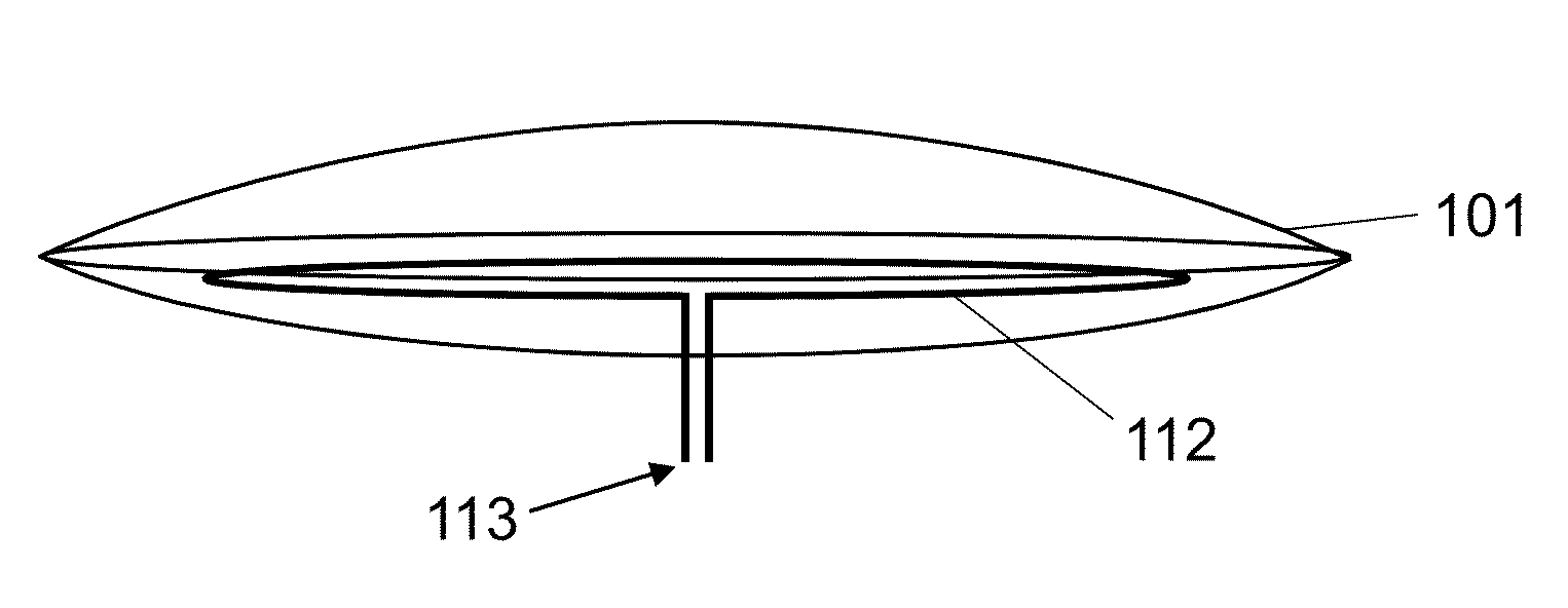 Antenna Integrated into Optical Element