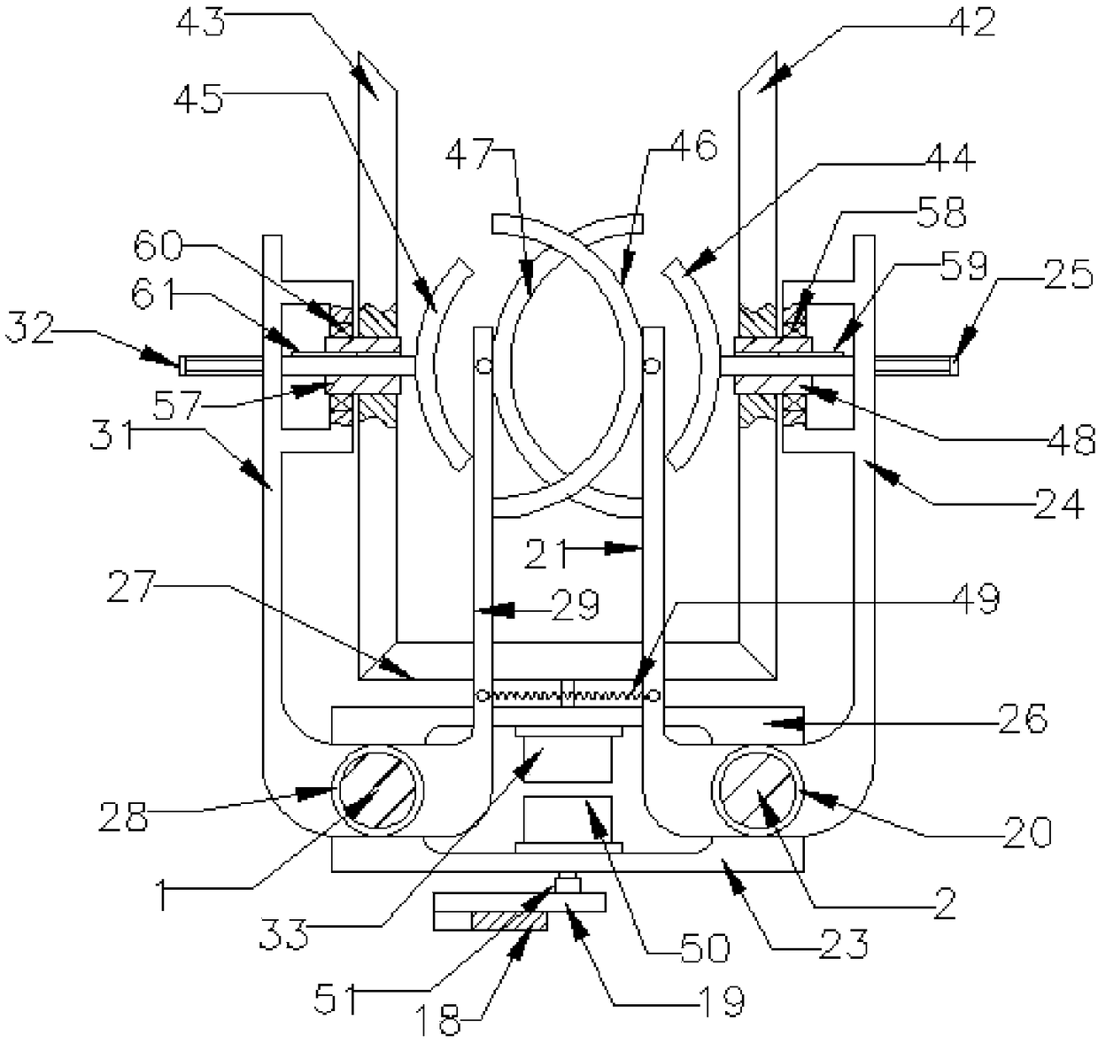 A pole cleaning robot adaptable to different diameters