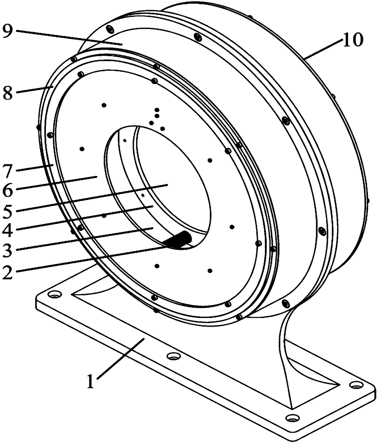 Composite beam coarse and fine coupling scanning device