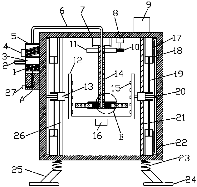 Chemical device for preparing chemical raw material