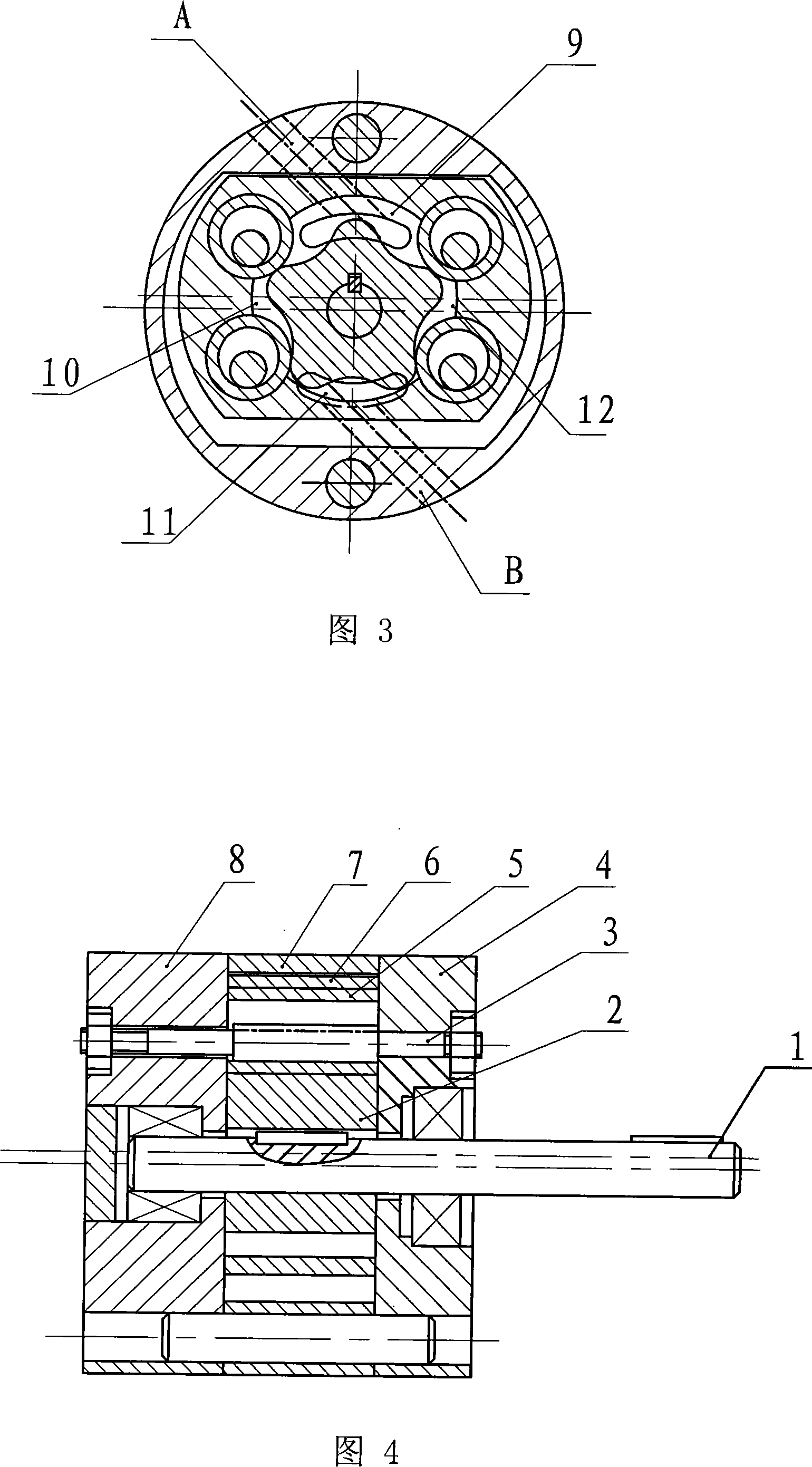 Pin-hole type cycloid rotor pump