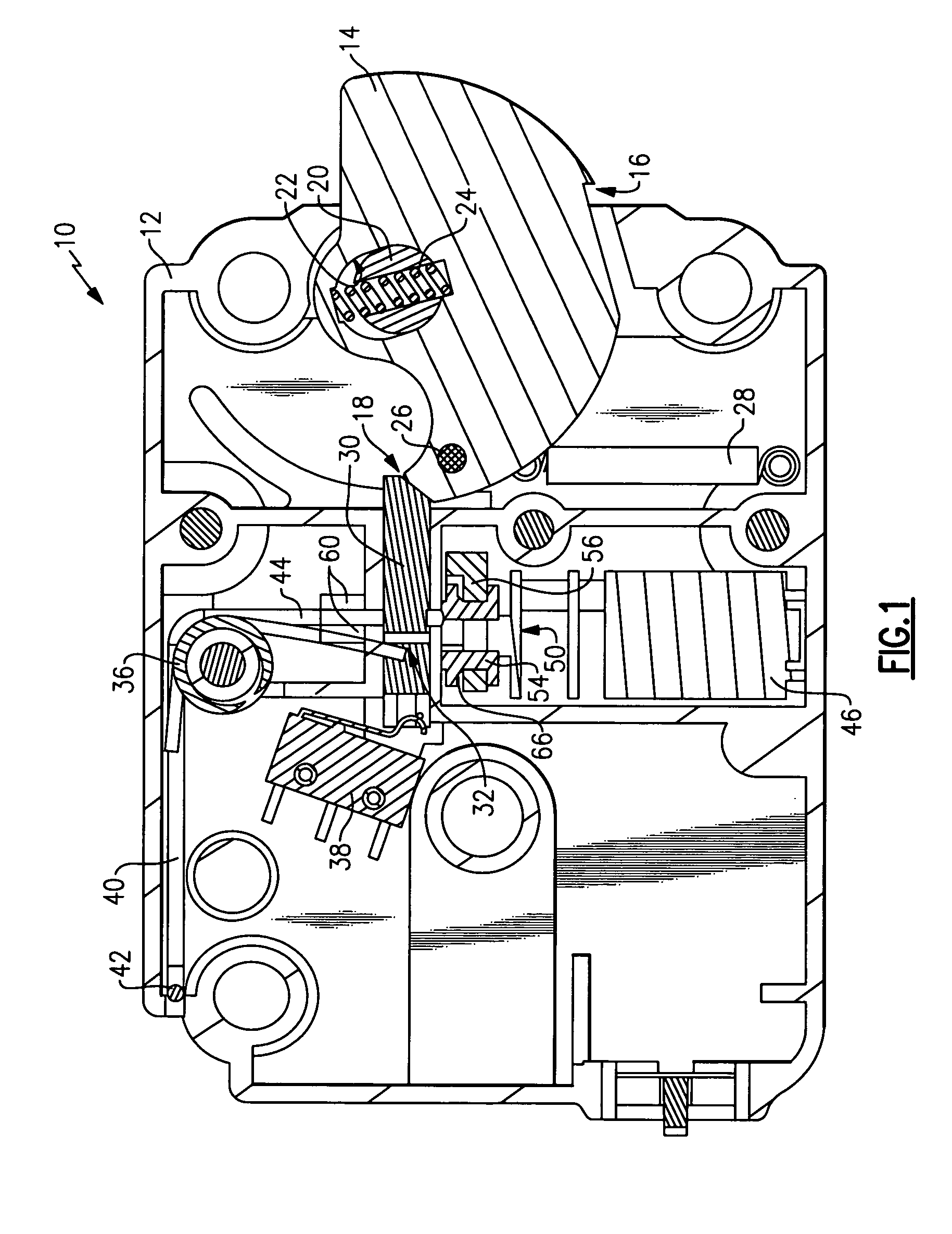 Motorized swing bolt lock