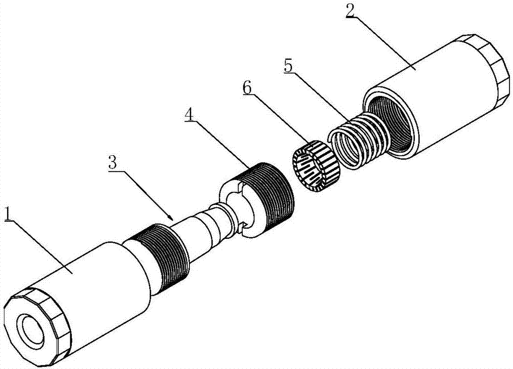 Quick connector for concrete square piles