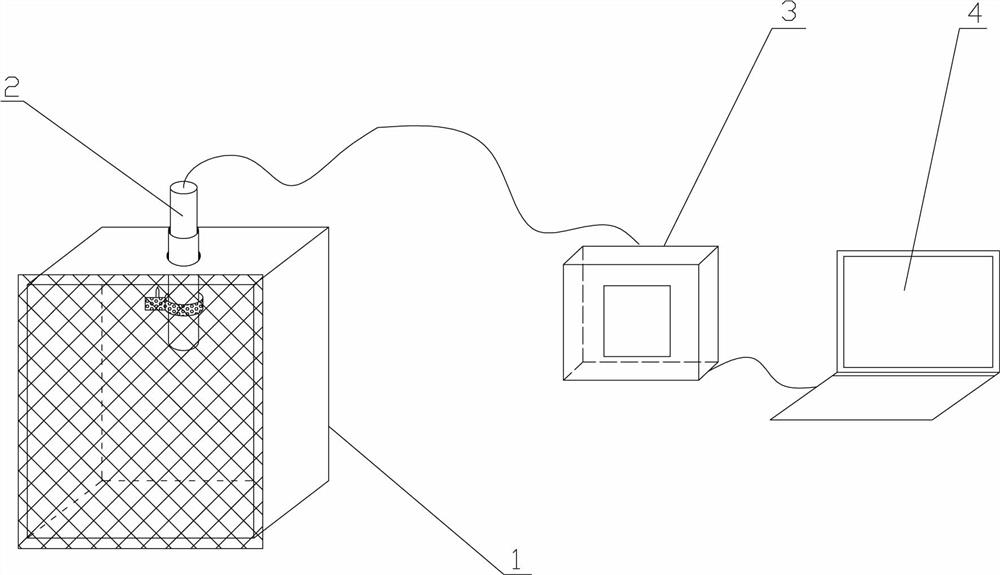 A device and method for detecting leakage of dam insulation layer and concrete