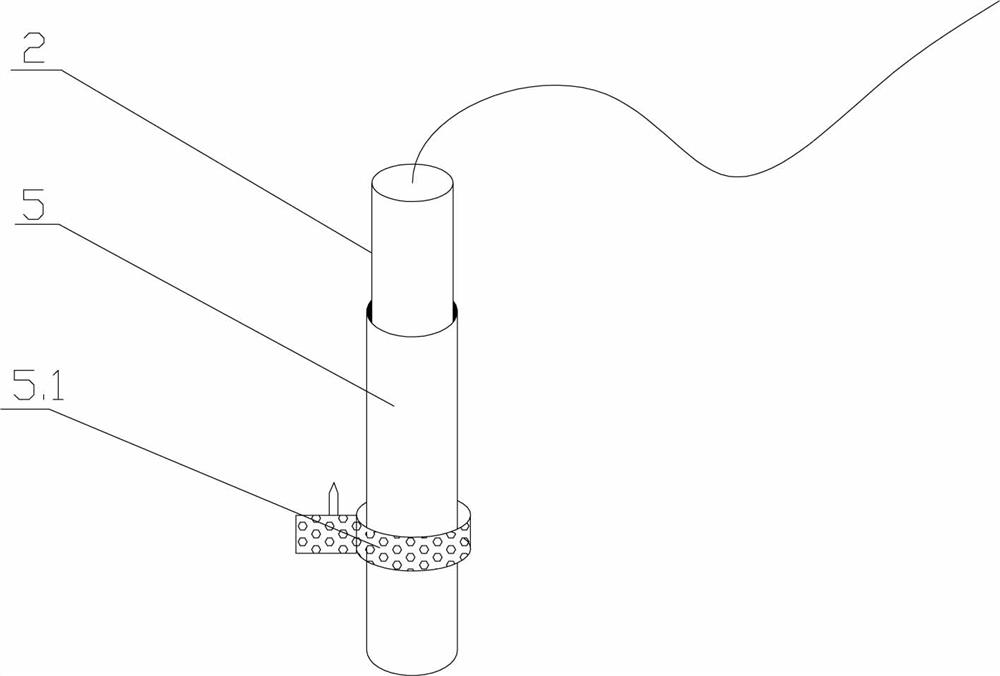 A device and method for detecting leakage of dam insulation layer and concrete