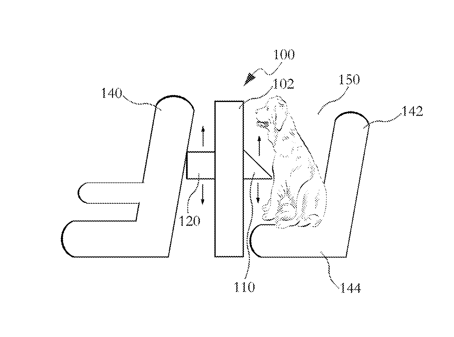 Cushioned barrier for pets in a vehicle