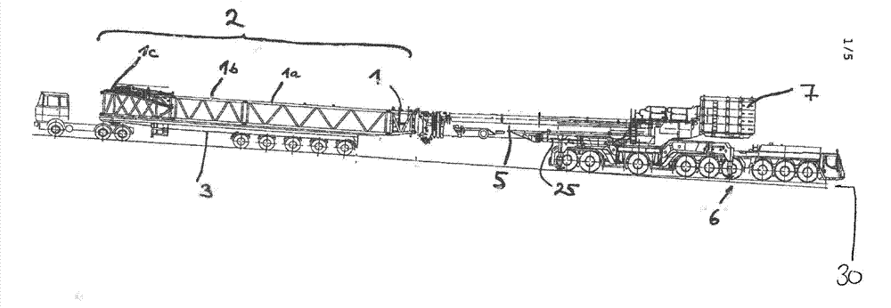 Method for assembling a mobile crane and mobile crane