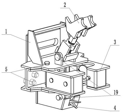 Detachable attached lifting scaffold guide support