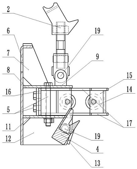 Detachable attached lifting scaffold guide support