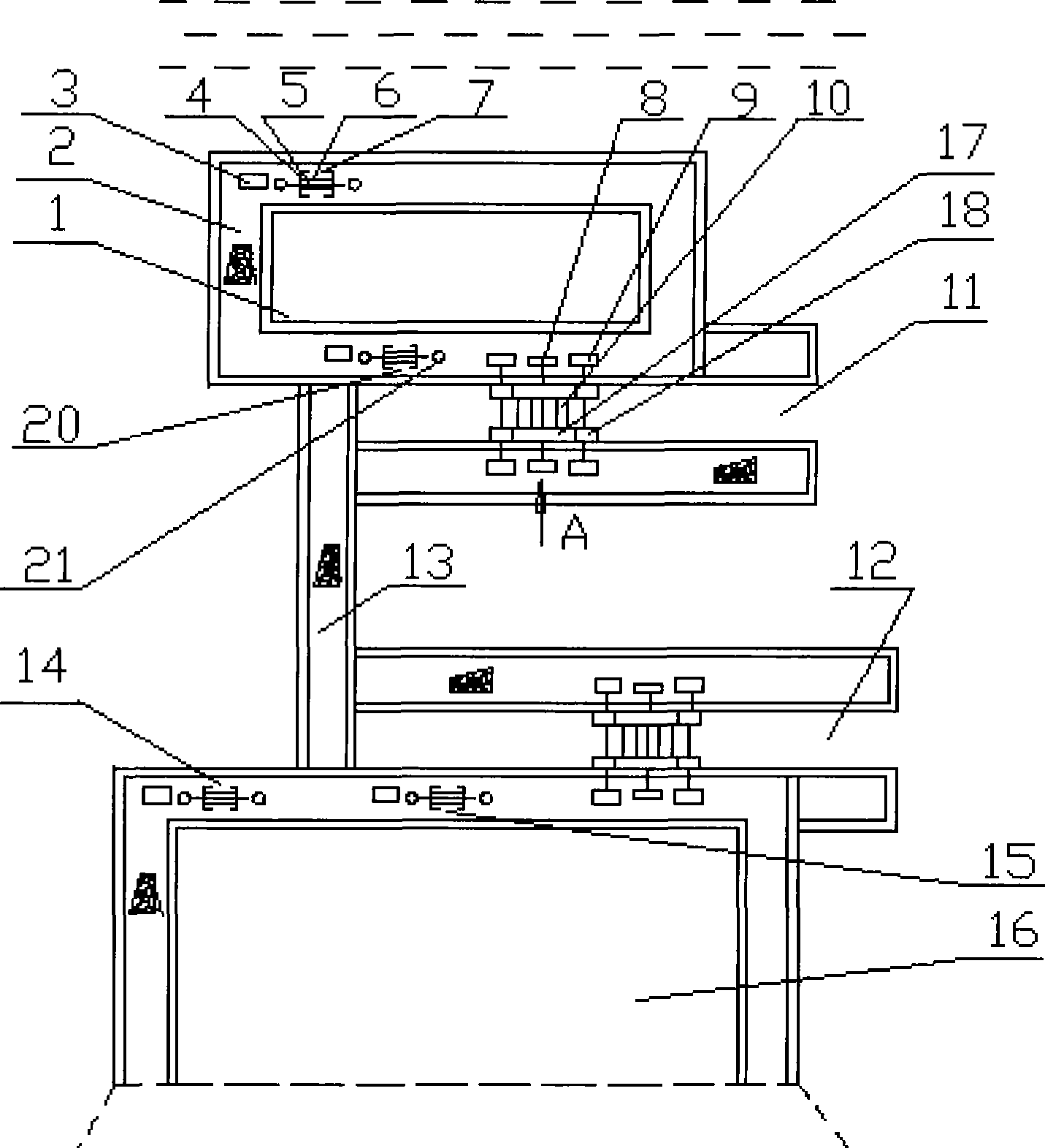 Sea water tidal power generation apparatus