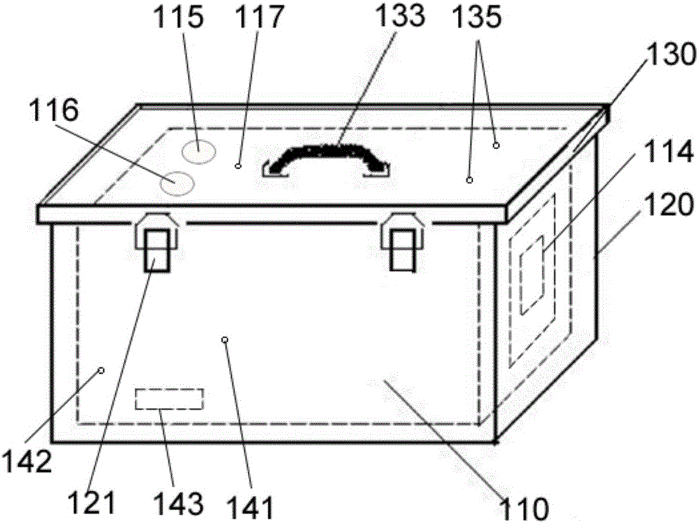 Portable ninhydrin fingerprint fumigation-display box