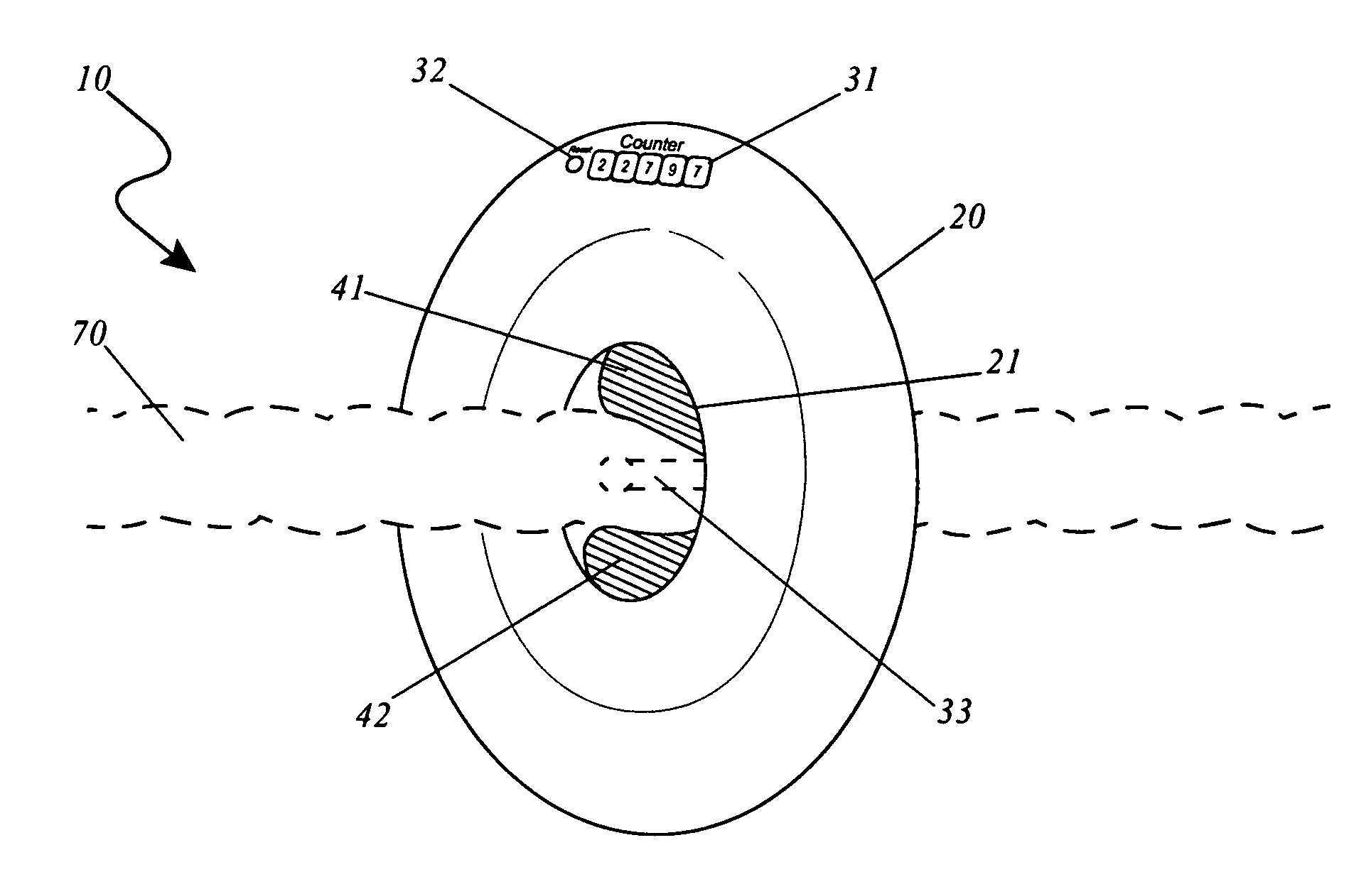 Automatic cord length measuring device