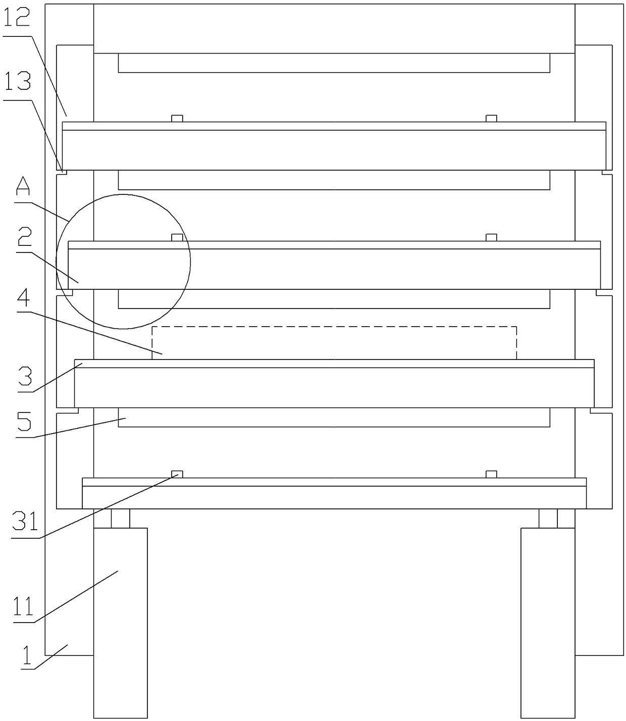 Door plate hot-pressing device