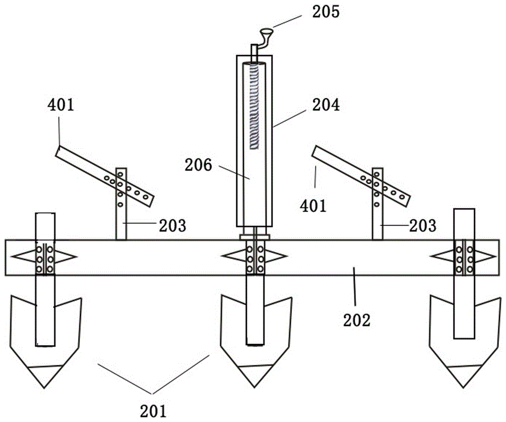 Ploughing and seed sowing integrated machine applicable to small patches of land