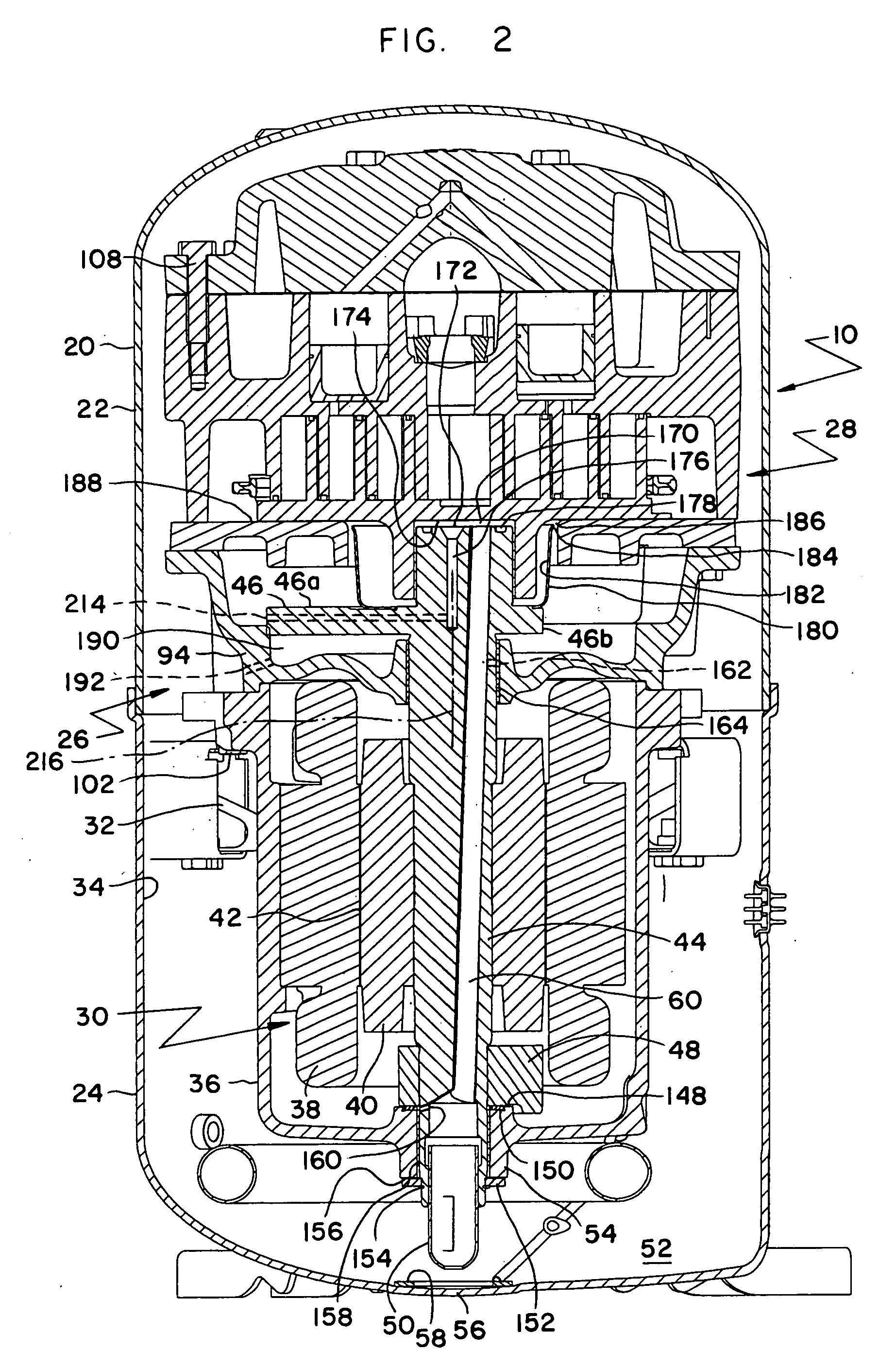 Scroll compressor with enhanced lubrication