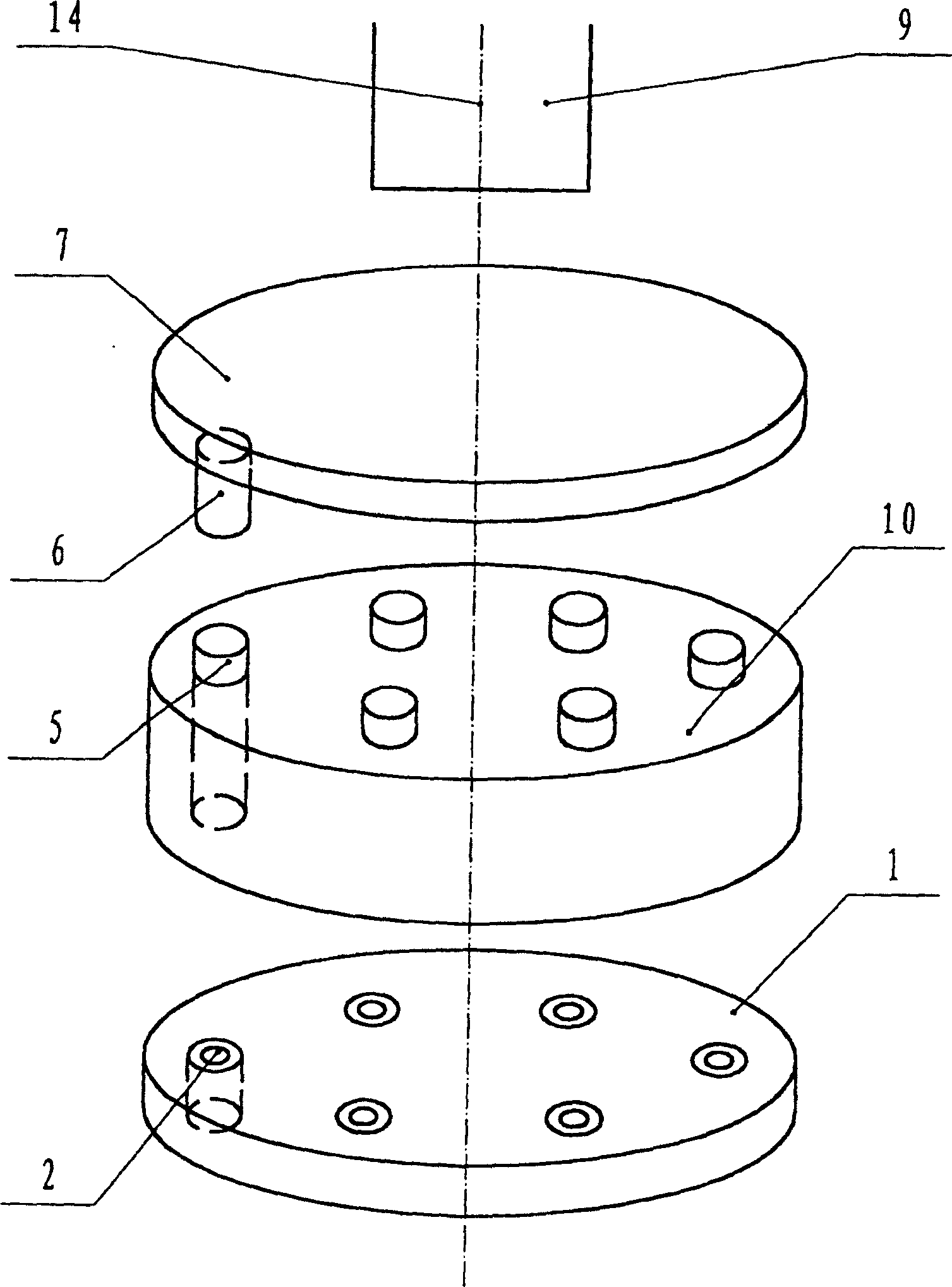 Die changing method and device for stamping processing multiple die of sheet material