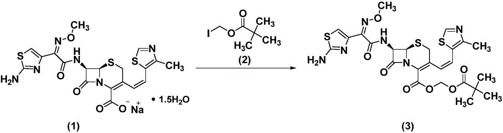 Refinement method of cefditoren pivoxil