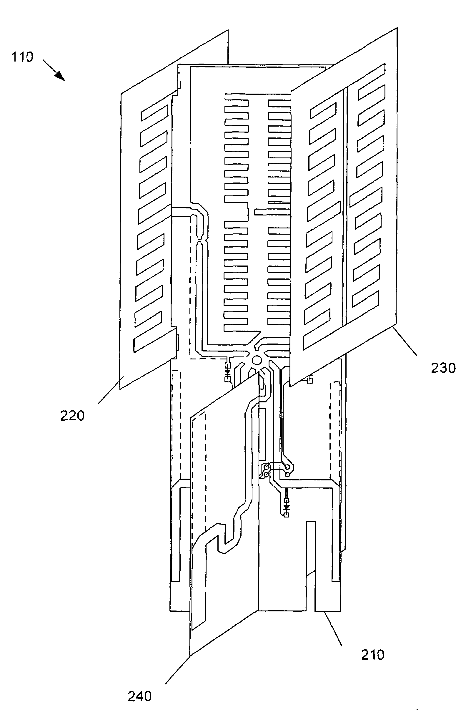 Coverage antenna apparatus with selectable horizontal and vertical polarization elements