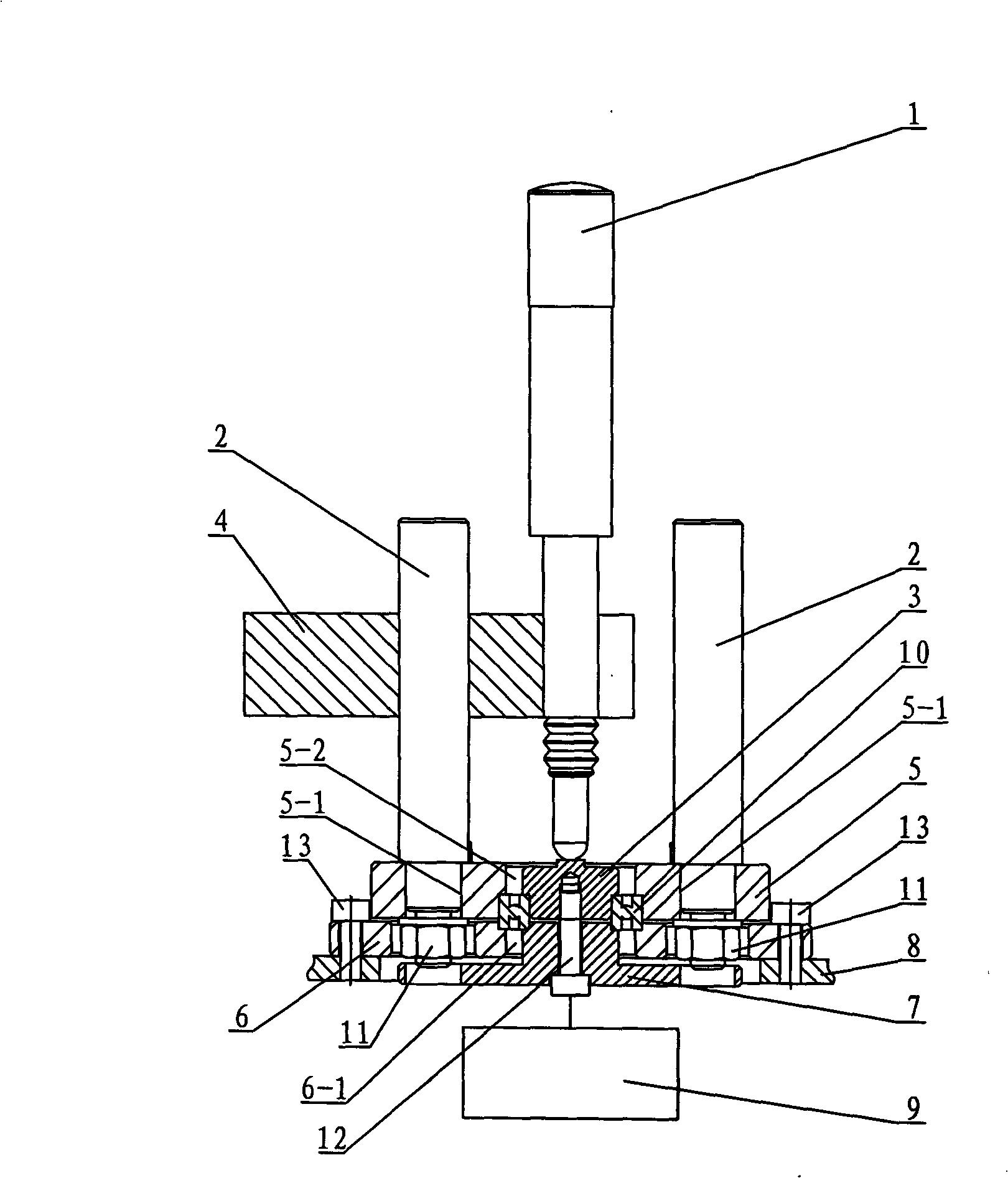 Bearing rigidity test device