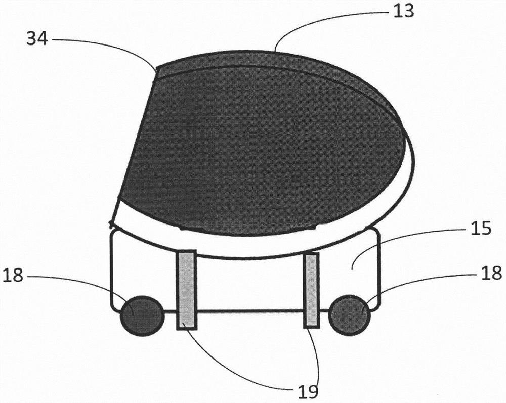 Closestool type urine and excrement detection robot and internet-of-things system thereof