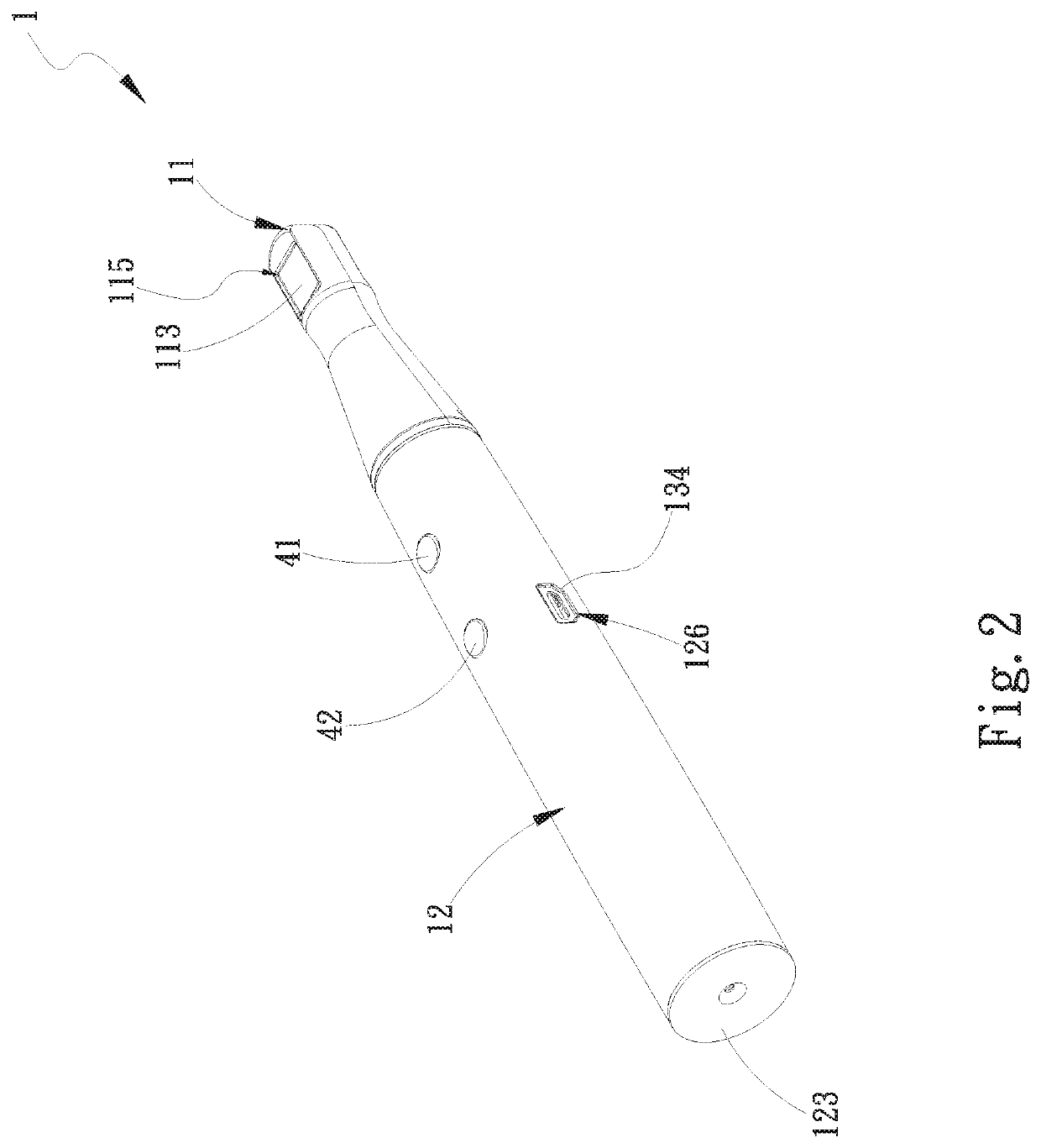 Oral screening device having a replaceable screening head