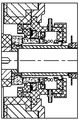 Single-end-face built-in-type mechanical seal for centrifugal pump