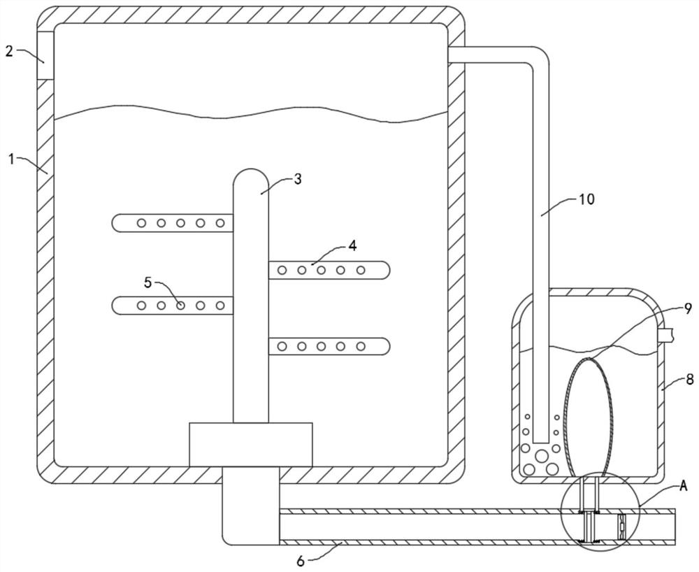 Self-detection and purification device for sulfur dioxide