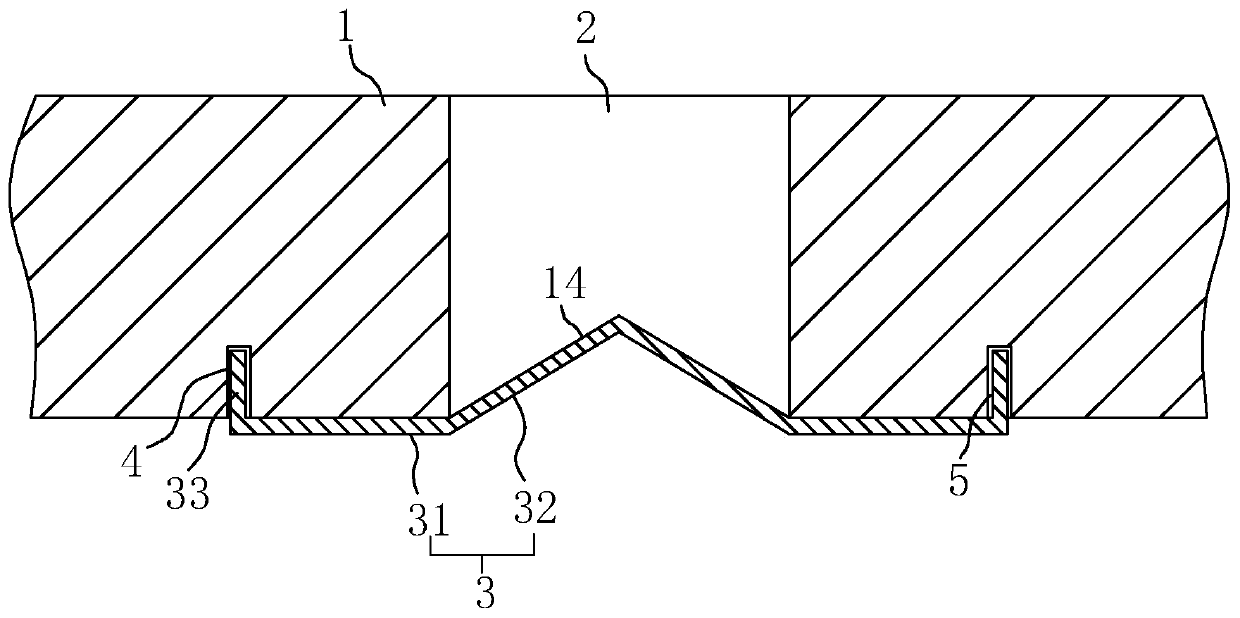 Deformation joint later-burying type waterstop belt and mounting method thereof