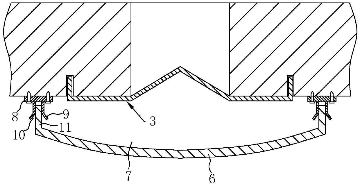 Deformation joint later-burying type waterstop belt and mounting method thereof